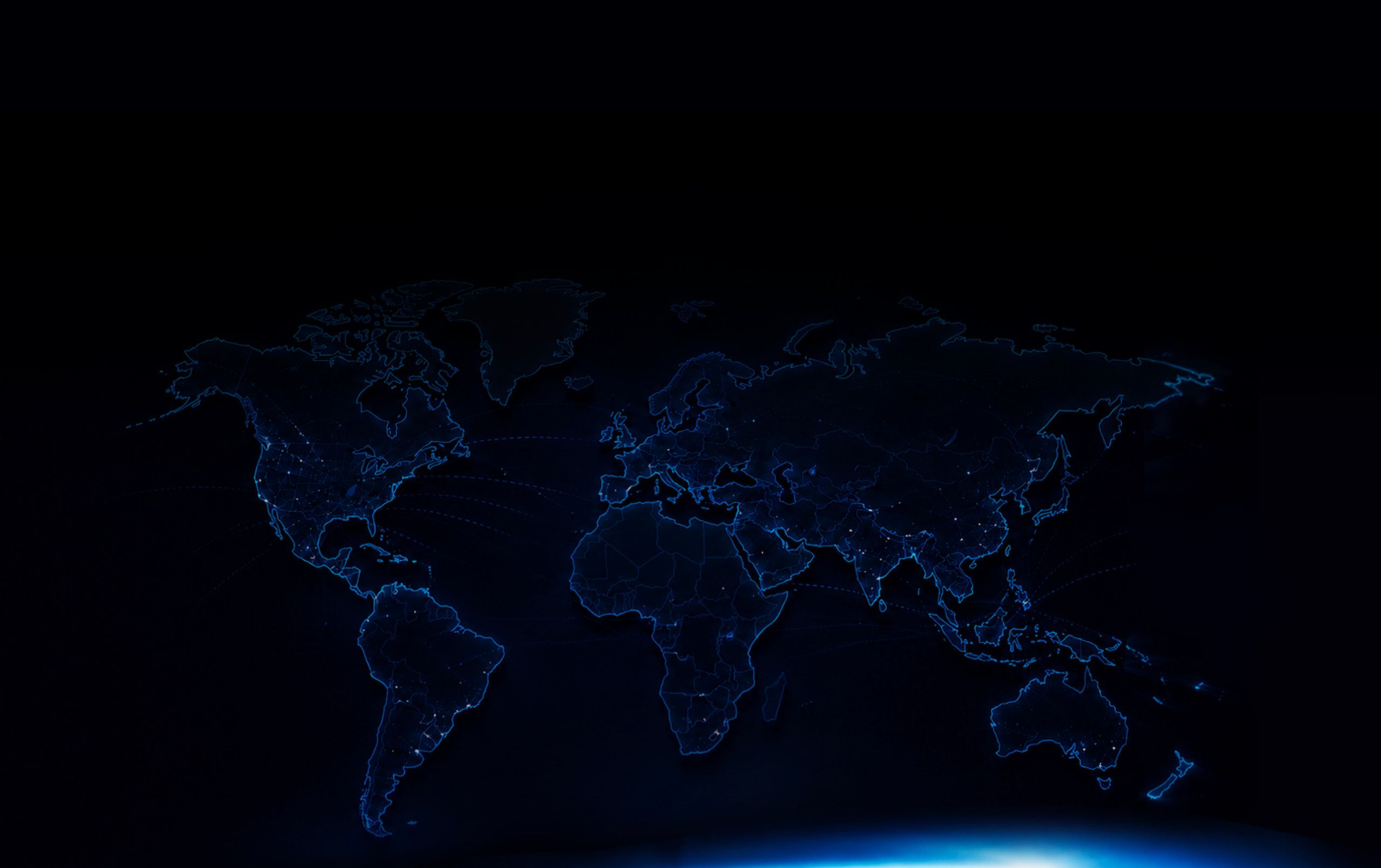 World map with the Philippines and the United States highlighted