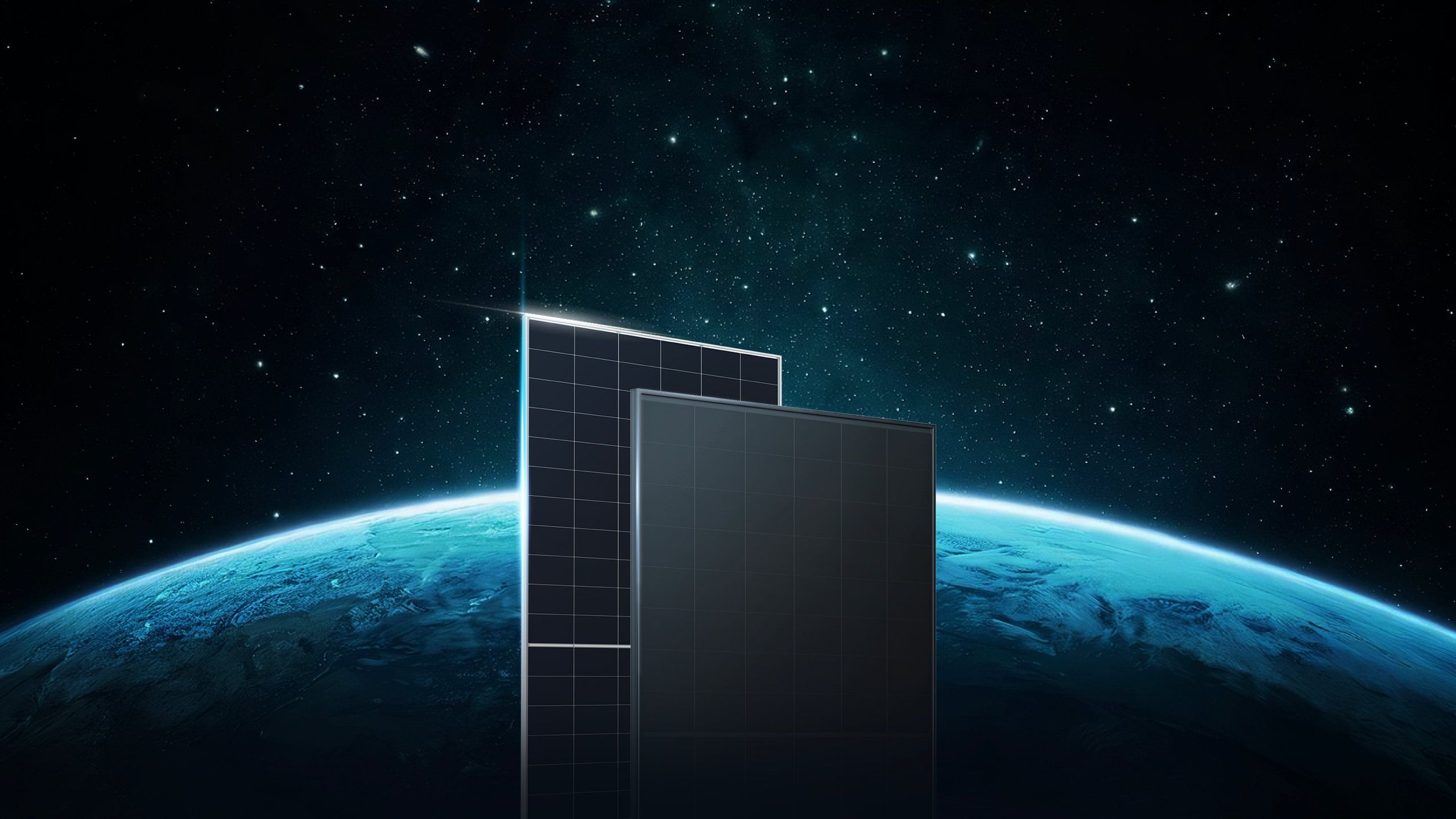 BCZenn solar panels above Earth